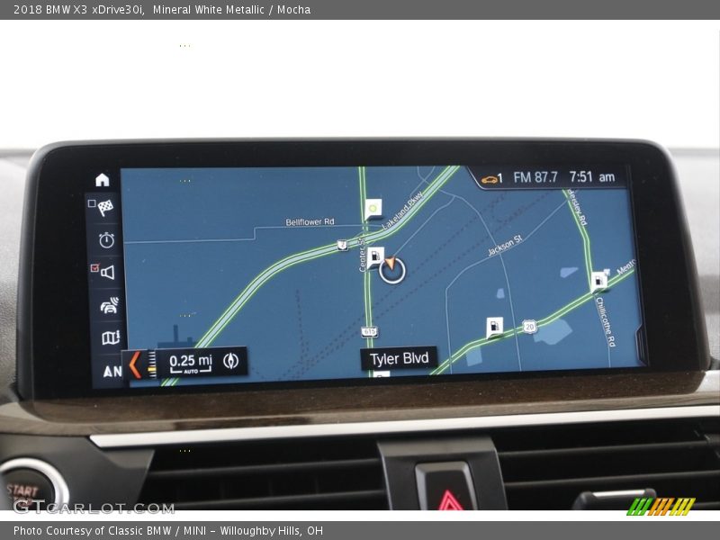Navigation of 2018 X3 xDrive30i