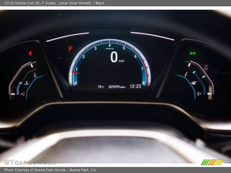 Lunar Silver Metallic / Black 2018 Honda Civic EX-T Sedan