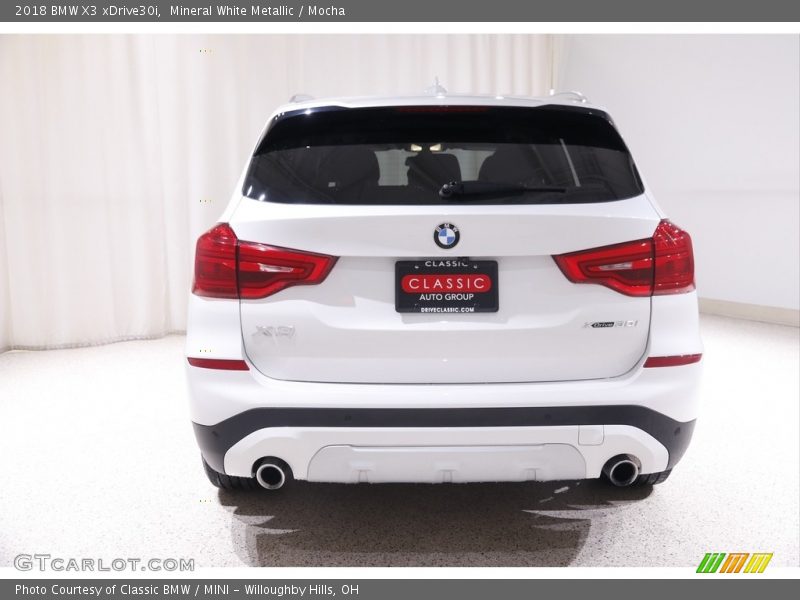 Mineral White Metallic / Mocha 2018 BMW X3 xDrive30i