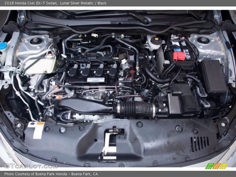 Lunar Silver Metallic / Black 2018 Honda Civic EX-T Sedan