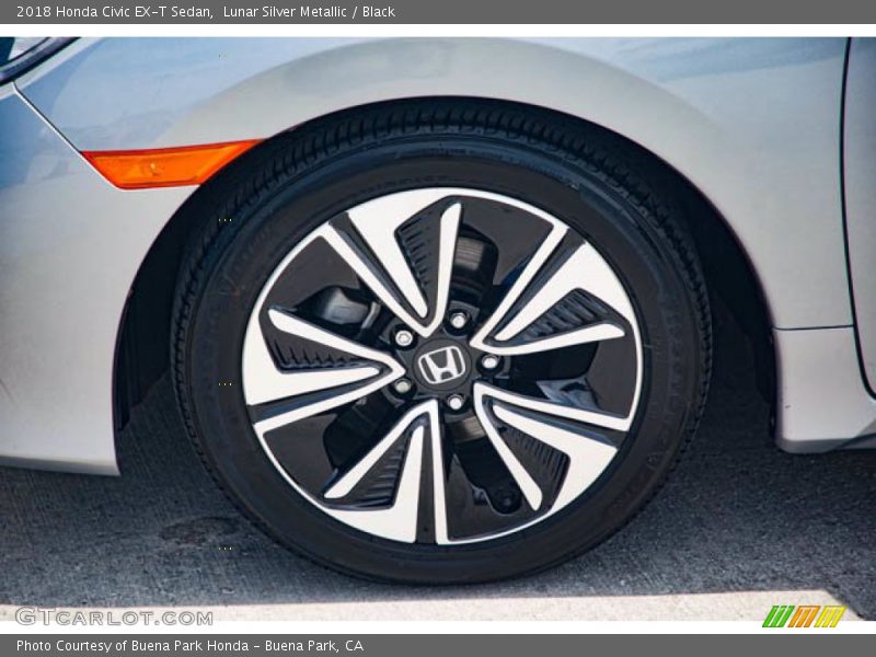Lunar Silver Metallic / Black 2018 Honda Civic EX-T Sedan