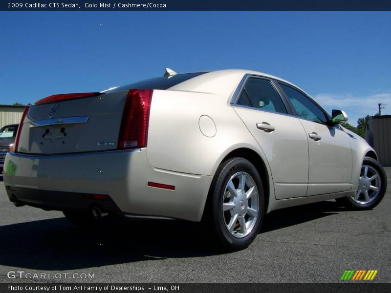 Gold Mist / Cashmere/Cocoa 2009 Cadillac CTS Sedan