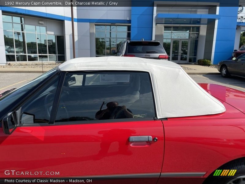 Dark Charcoal Metallic / Grey 1992 Mercury Capri Convertible