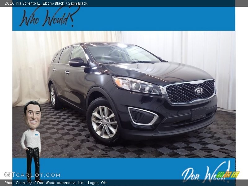 Ebony Black / Satin Black 2016 Kia Sorento L