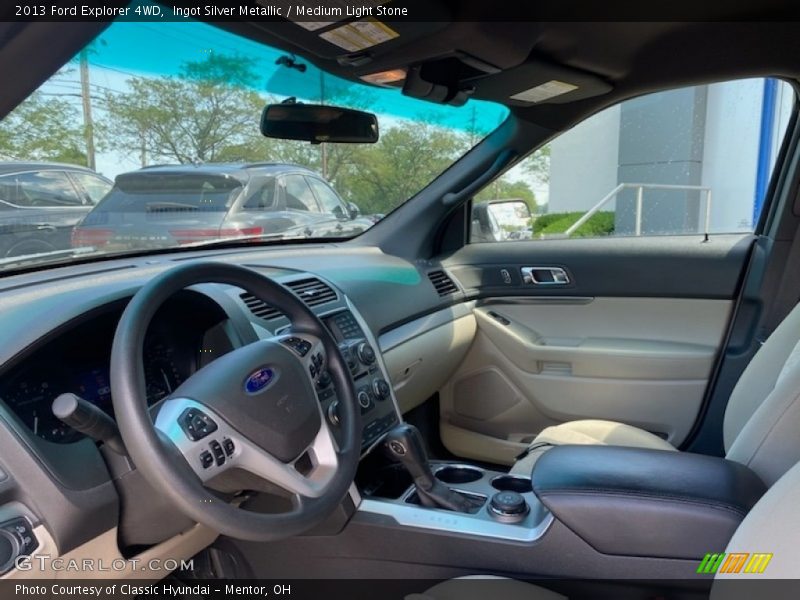 Ingot Silver Metallic / Medium Light Stone 2013 Ford Explorer 4WD