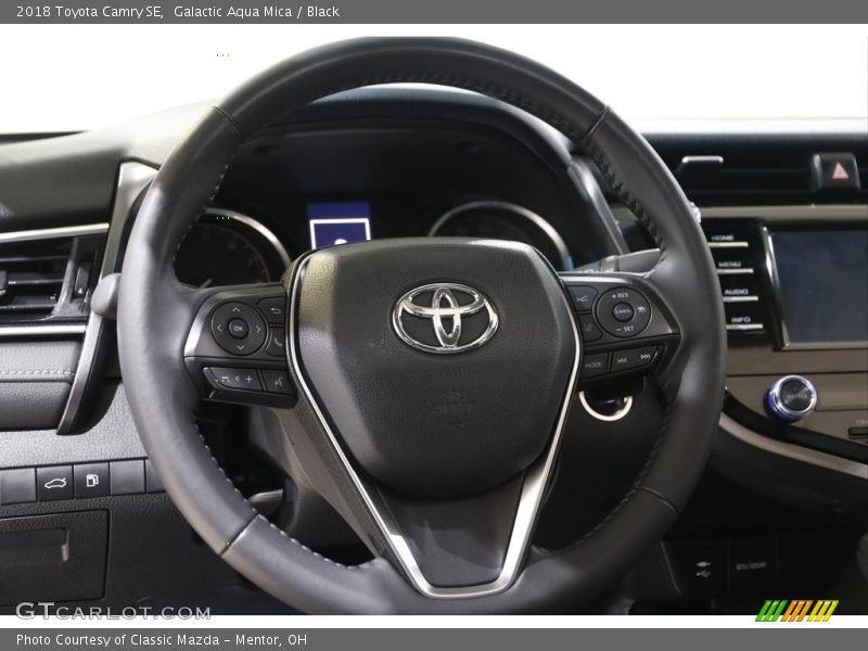 Galactic Aqua Mica / Black 2018 Toyota Camry SE