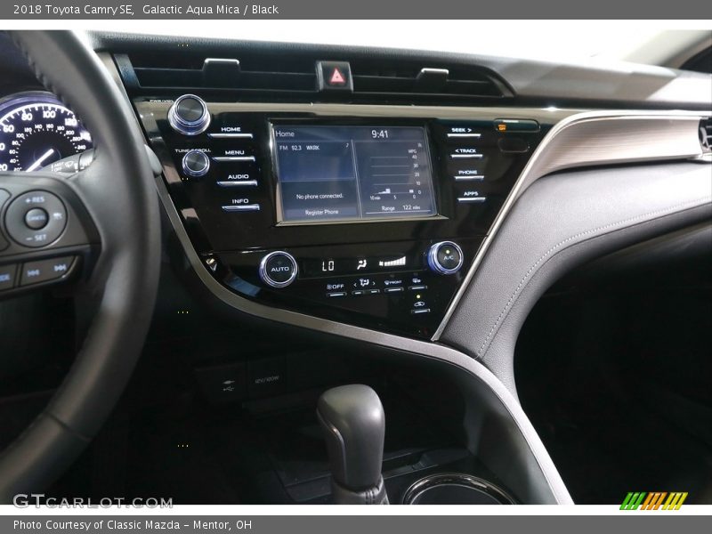 Galactic Aqua Mica / Black 2018 Toyota Camry SE