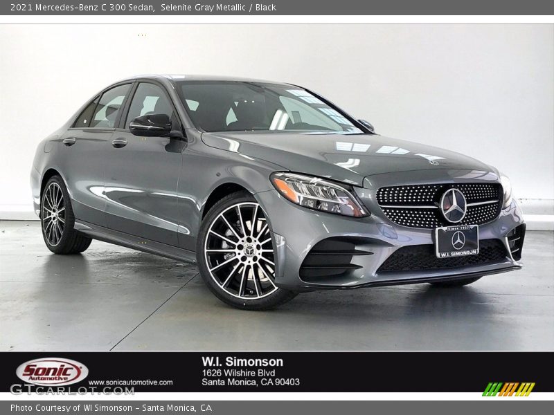 Selenite Gray Metallic / Black 2021 Mercedes-Benz C 300 Sedan