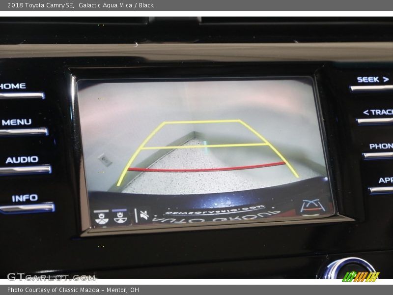 Galactic Aqua Mica / Black 2018 Toyota Camry SE