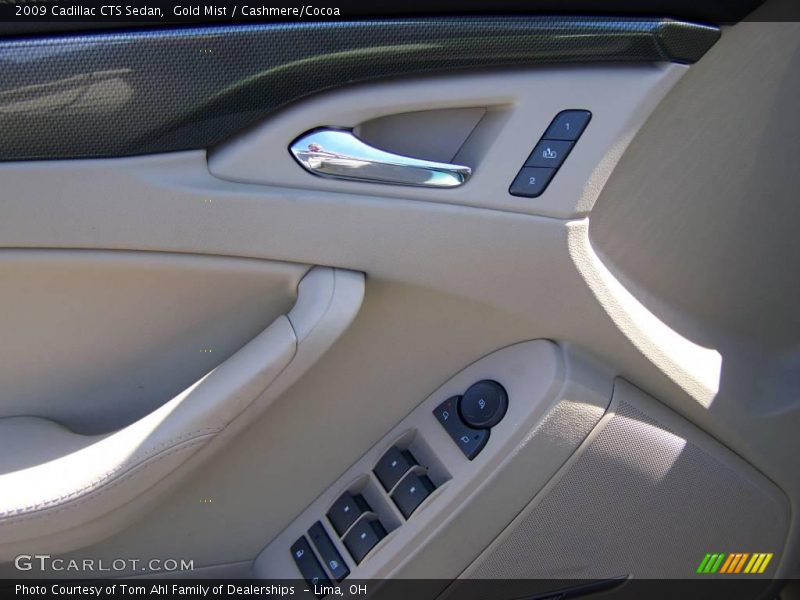 Gold Mist / Cashmere/Cocoa 2009 Cadillac CTS Sedan