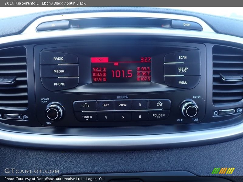Ebony Black / Satin Black 2016 Kia Sorento L
