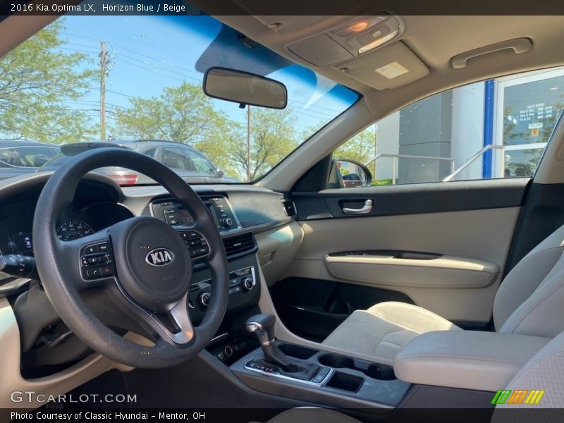 Horizon Blue / Beige 2016 Kia Optima LX