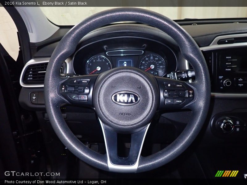 Ebony Black / Satin Black 2016 Kia Sorento L