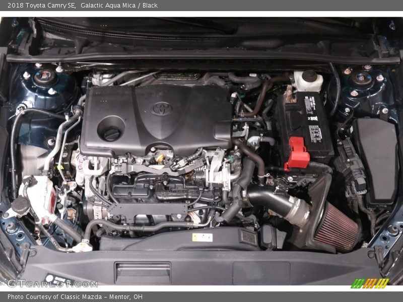 Galactic Aqua Mica / Black 2018 Toyota Camry SE