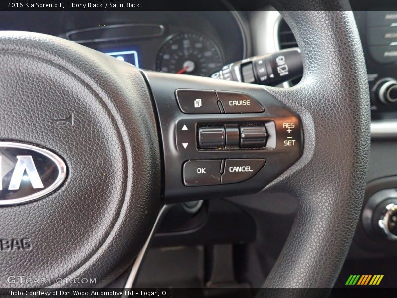 Ebony Black / Satin Black 2016 Kia Sorento L
