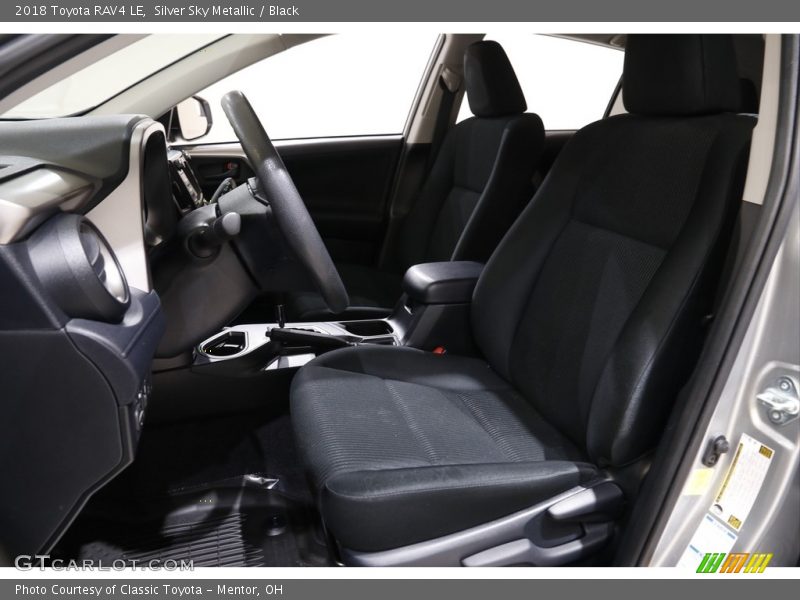 Silver Sky Metallic / Black 2018 Toyota RAV4 LE