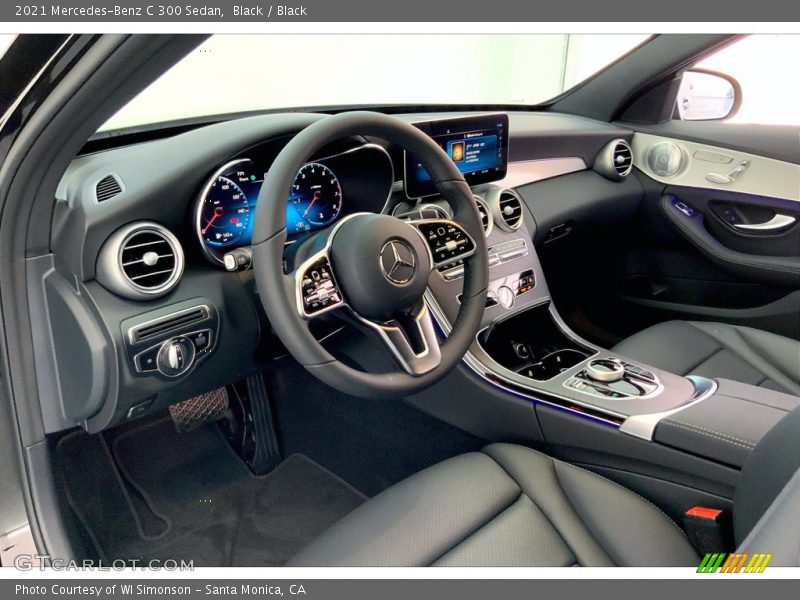 Black / Black 2021 Mercedes-Benz C 300 Sedan