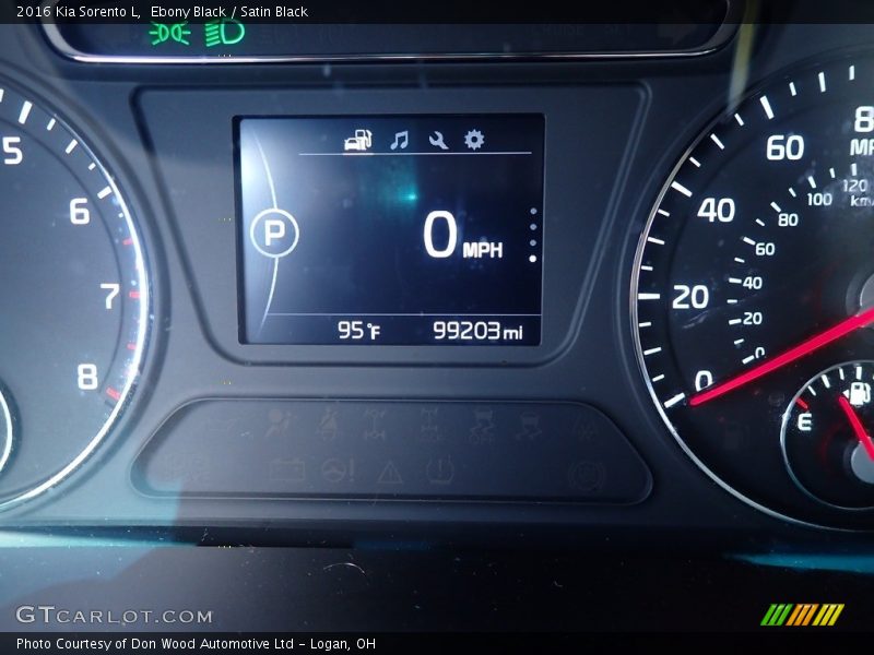 Ebony Black / Satin Black 2016 Kia Sorento L