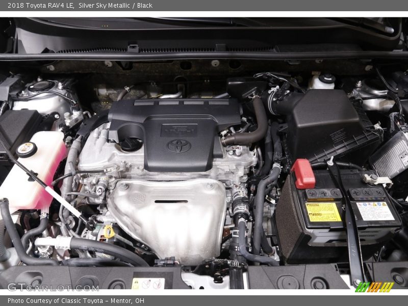 Silver Sky Metallic / Black 2018 Toyota RAV4 LE