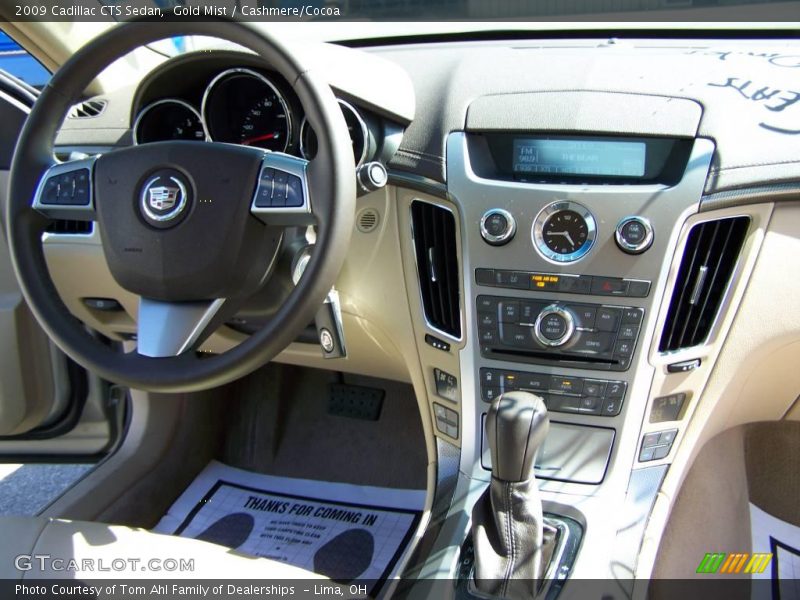 Gold Mist / Cashmere/Cocoa 2009 Cadillac CTS Sedan