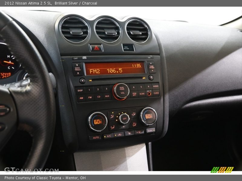 Brilliant Silver / Charcoal 2012 Nissan Altima 2.5 SL