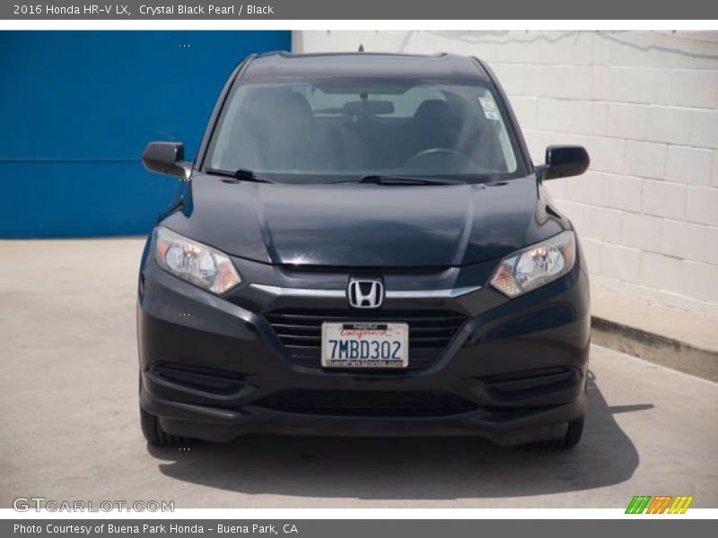Crystal Black Pearl / Black 2016 Honda HR-V LX