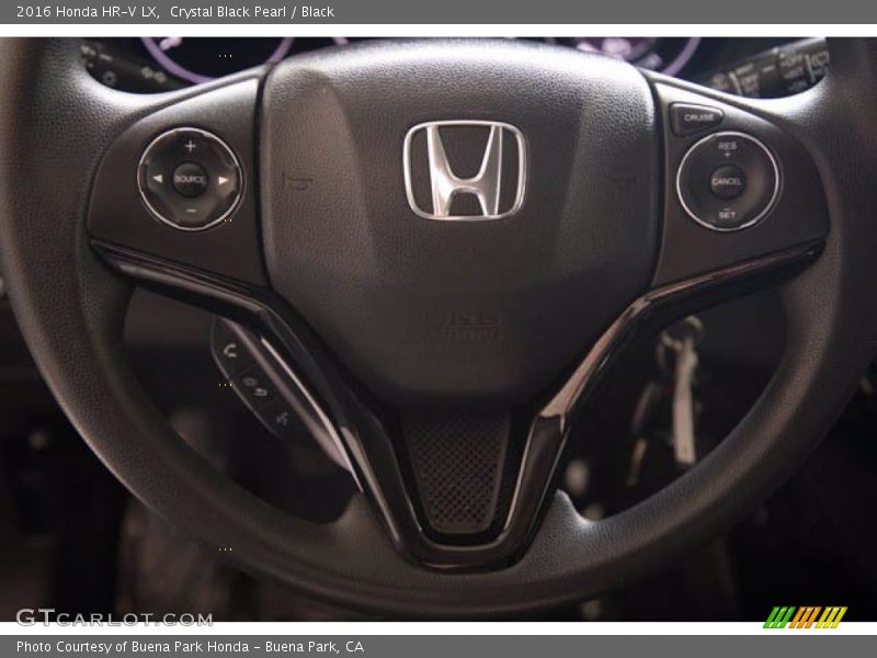 Crystal Black Pearl / Black 2016 Honda HR-V LX