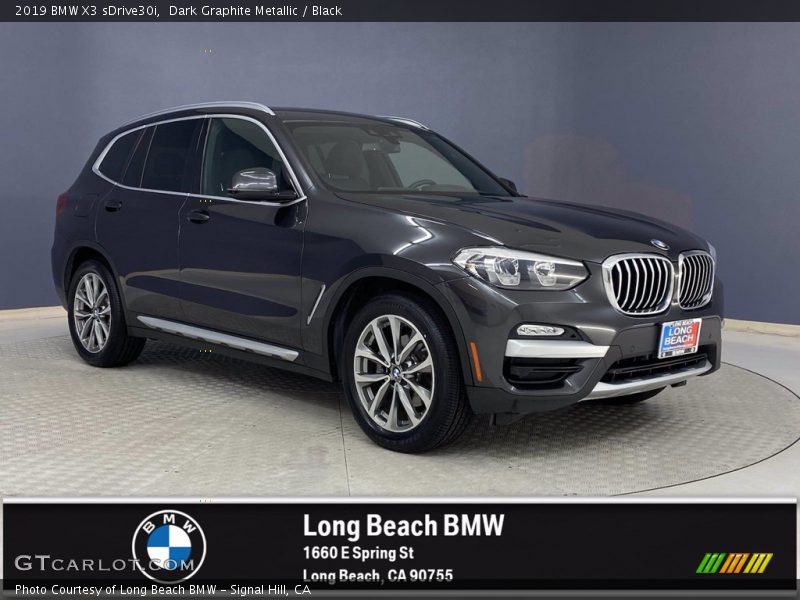 Dark Graphite Metallic / Black 2019 BMW X3 sDrive30i