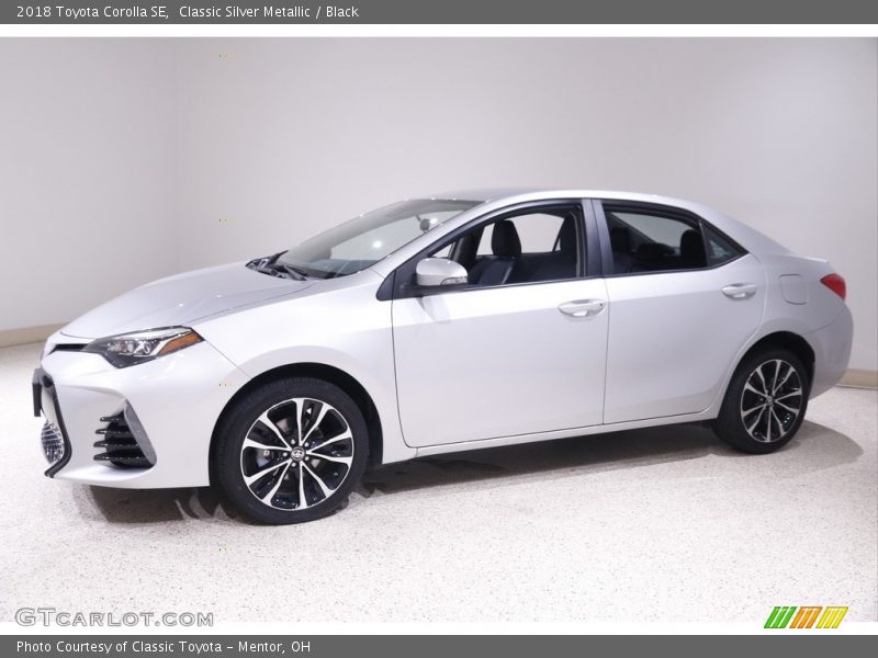 Classic Silver Metallic / Black 2018 Toyota Corolla SE