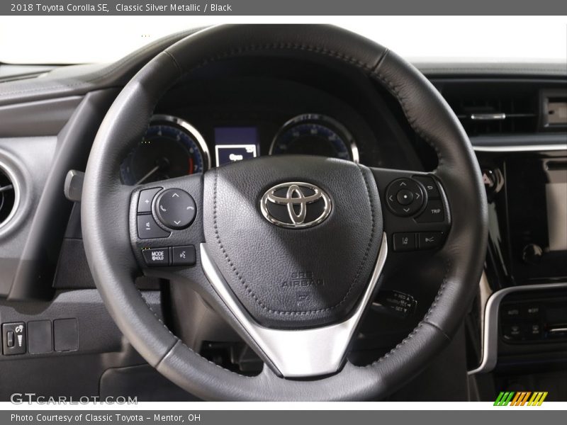 Classic Silver Metallic / Black 2018 Toyota Corolla SE