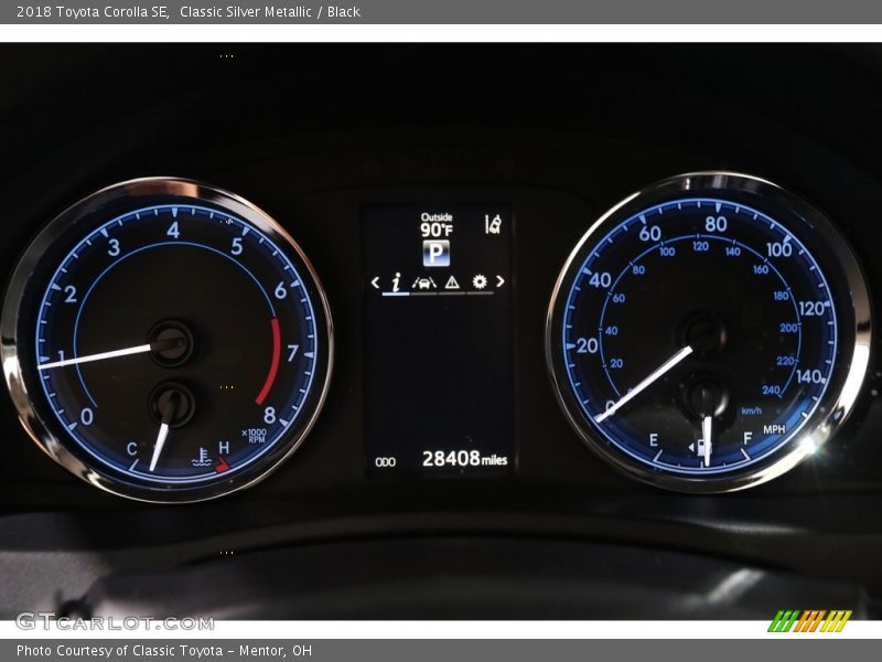 Classic Silver Metallic / Black 2018 Toyota Corolla SE