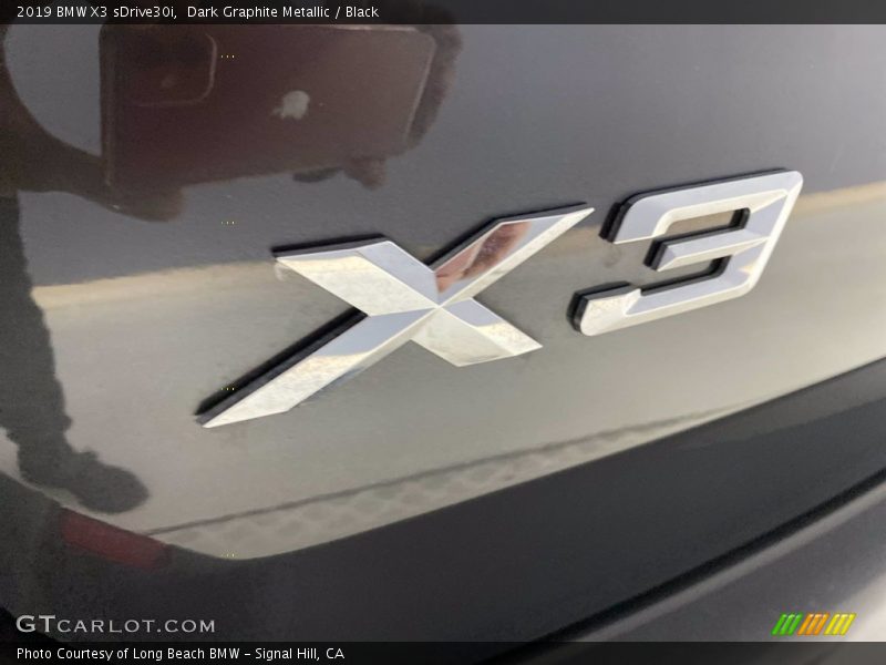 Dark Graphite Metallic / Black 2019 BMW X3 sDrive30i