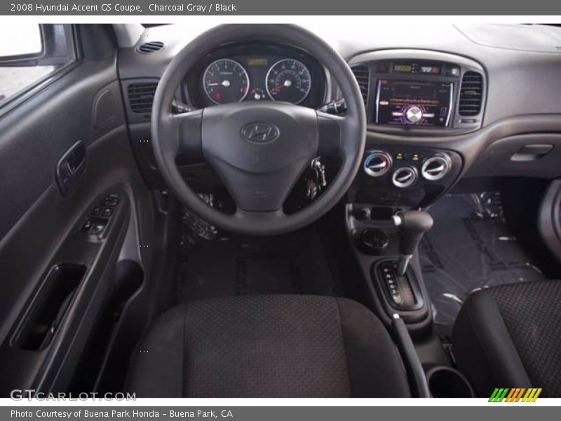 Charcoal Gray / Black 2008 Hyundai Accent GS Coupe