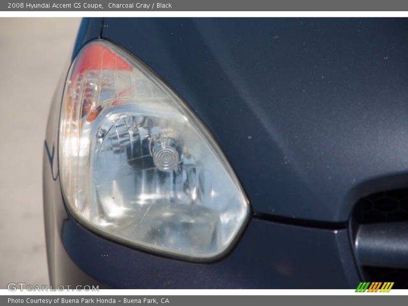 Charcoal Gray / Black 2008 Hyundai Accent GS Coupe