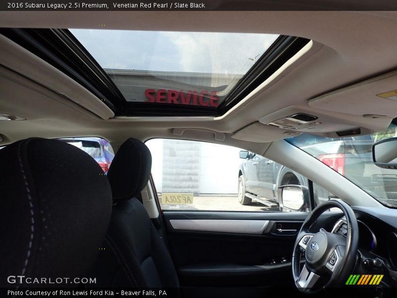Venetian Red Pearl / Slate Black 2016 Subaru Legacy 2.5i Premium