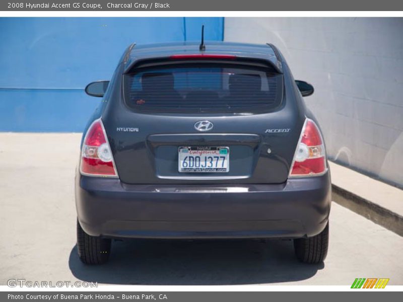 Charcoal Gray / Black 2008 Hyundai Accent GS Coupe