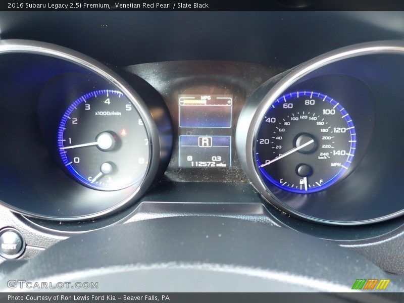  2016 Legacy 2.5i Premium 2.5i Premium Gauges