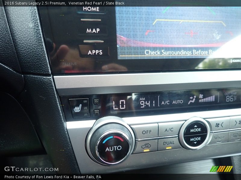 Venetian Red Pearl / Slate Black 2016 Subaru Legacy 2.5i Premium