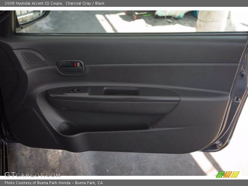 Charcoal Gray / Black 2008 Hyundai Accent GS Coupe