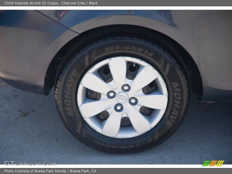 Charcoal Gray / Black 2008 Hyundai Accent GS Coupe