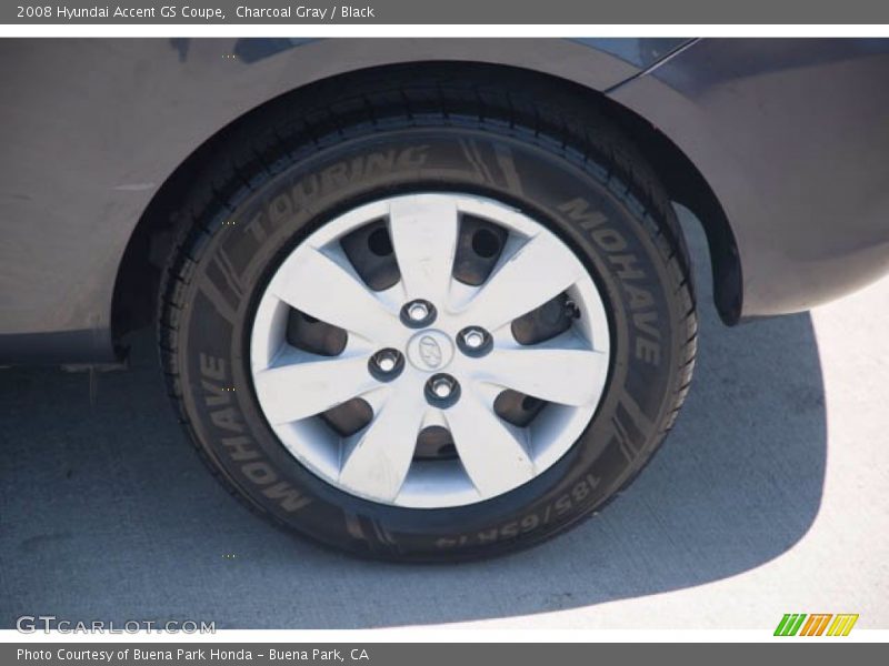 Charcoal Gray / Black 2008 Hyundai Accent GS Coupe