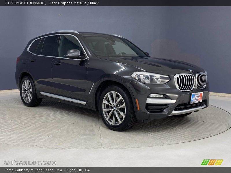 Dark Graphite Metallic / Black 2019 BMW X3 sDrive30i