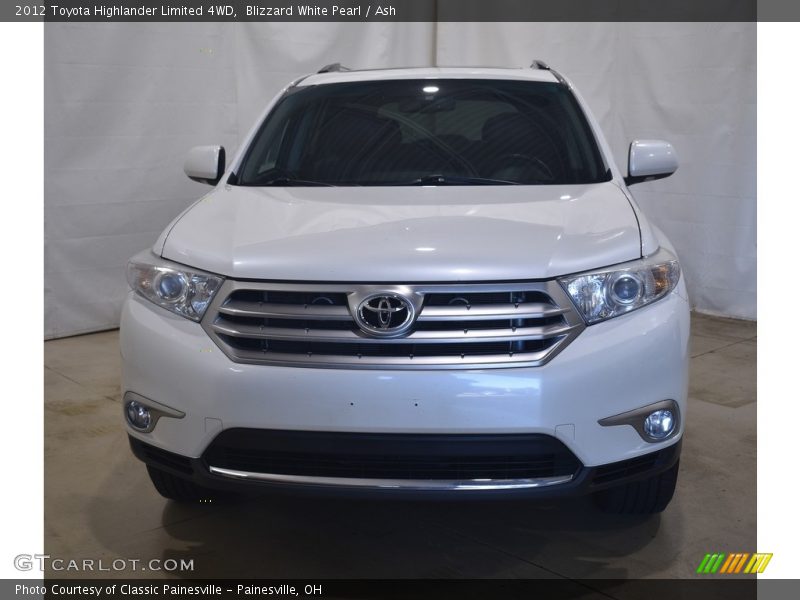 Blizzard White Pearl / Ash 2012 Toyota Highlander Limited 4WD