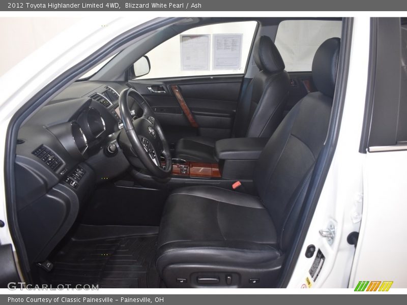 Blizzard White Pearl / Ash 2012 Toyota Highlander Limited 4WD