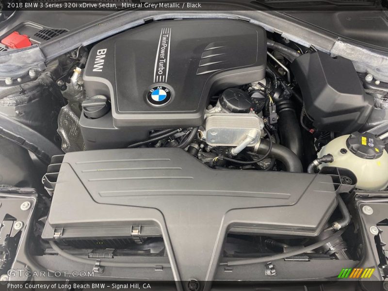 Mineral Grey Metallic / Black 2018 BMW 3 Series 320i xDrive Sedan