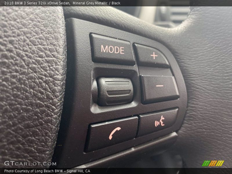 Mineral Grey Metallic / Black 2018 BMW 3 Series 320i xDrive Sedan