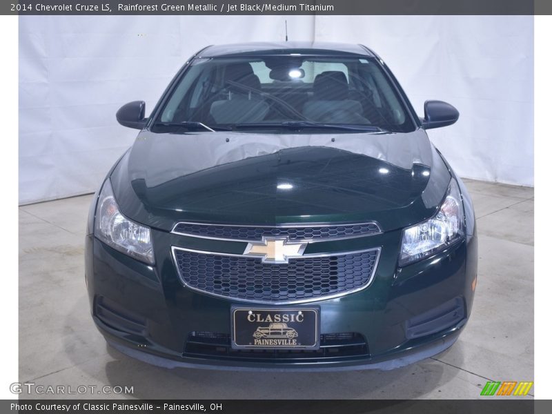 Rainforest Green Metallic / Jet Black/Medium Titanium 2014 Chevrolet Cruze LS