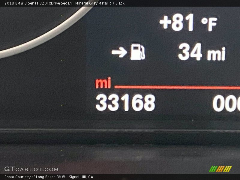 Mineral Grey Metallic / Black 2018 BMW 3 Series 320i xDrive Sedan