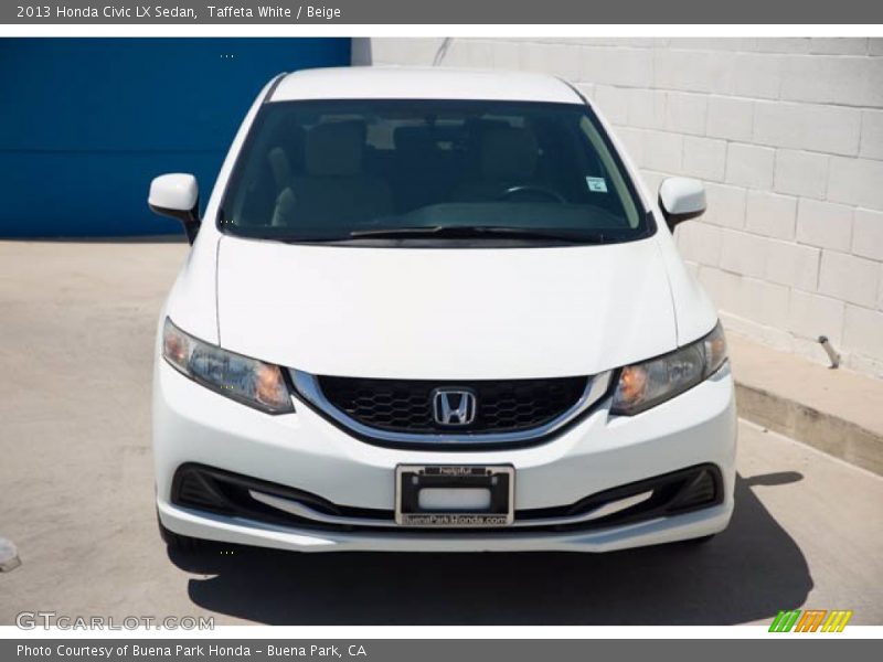 Taffeta White / Beige 2013 Honda Civic LX Sedan