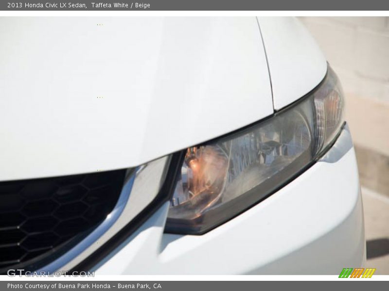 Taffeta White / Beige 2013 Honda Civic LX Sedan